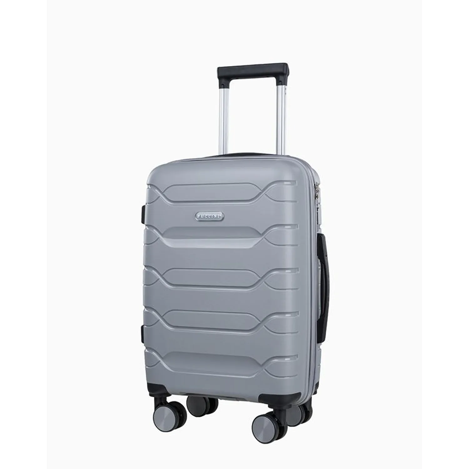 Puccini PP020C4 pelēks rokas bagāžas koferis — Polipropilēns, 31L, 2.6 kg