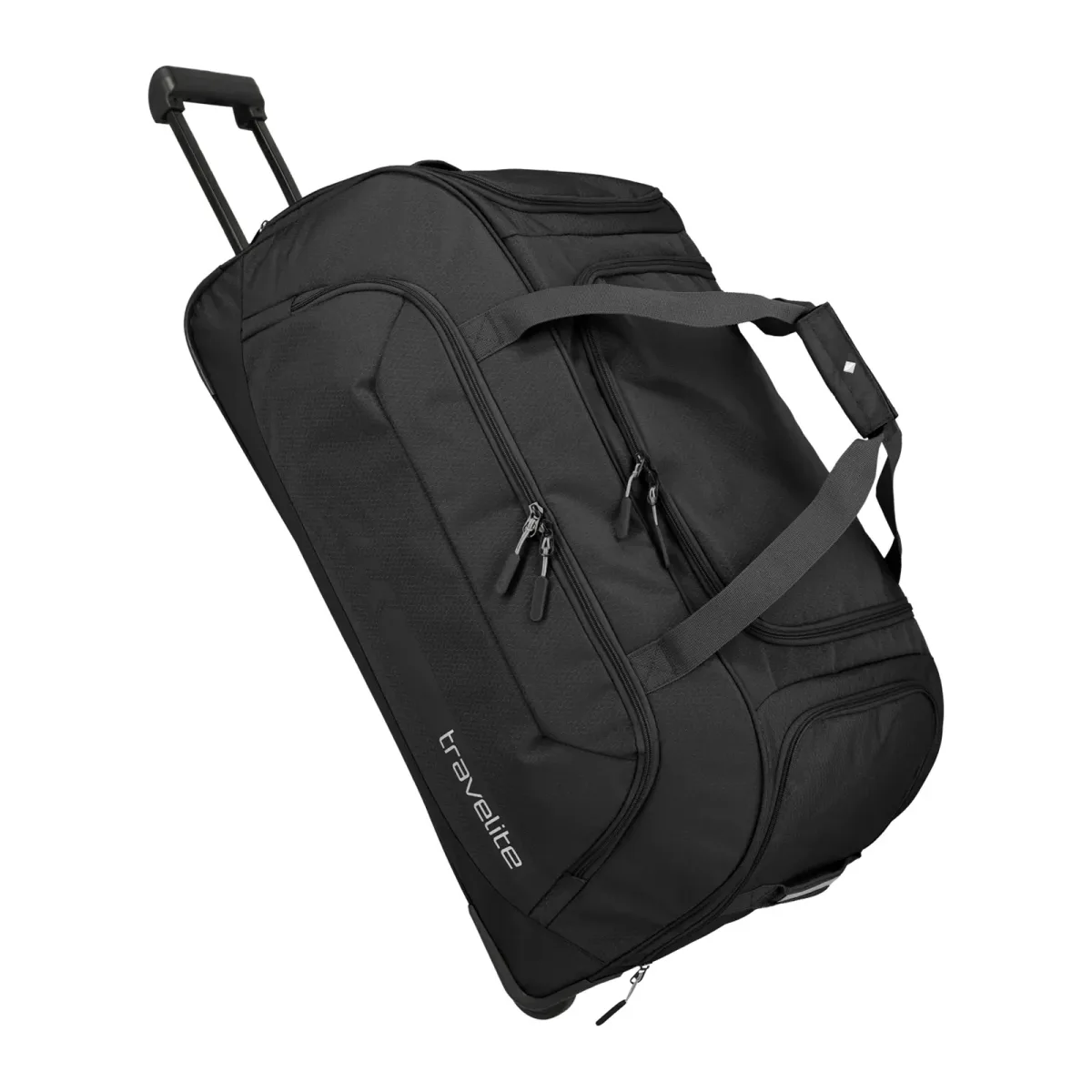 Travelite TL-KICKOFF melns ceļojumu soma — poliesters, 120L, 2.9 kg