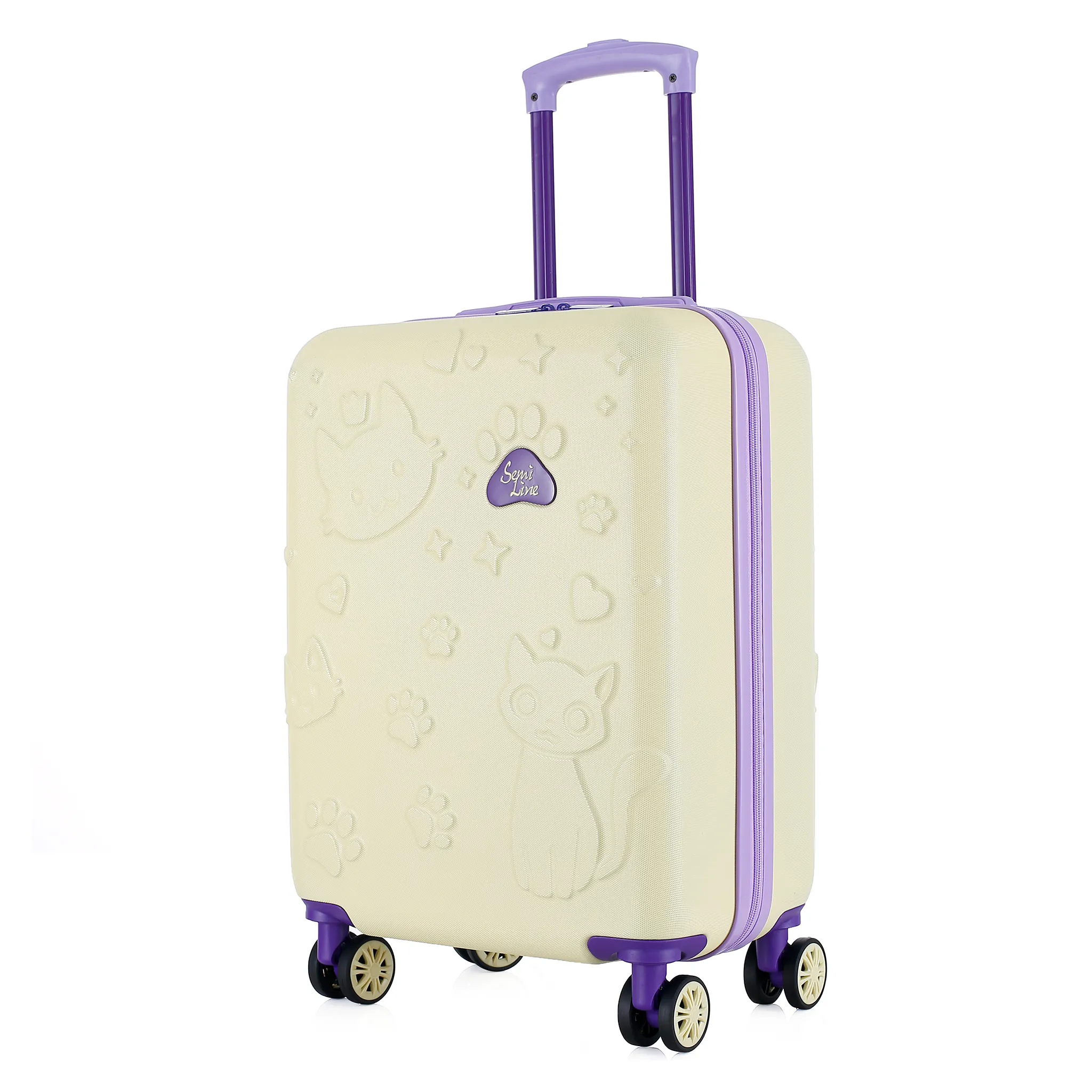 Semi Line balts bērnu koferis — ABS plastmasa, 34L, 2.5 kg