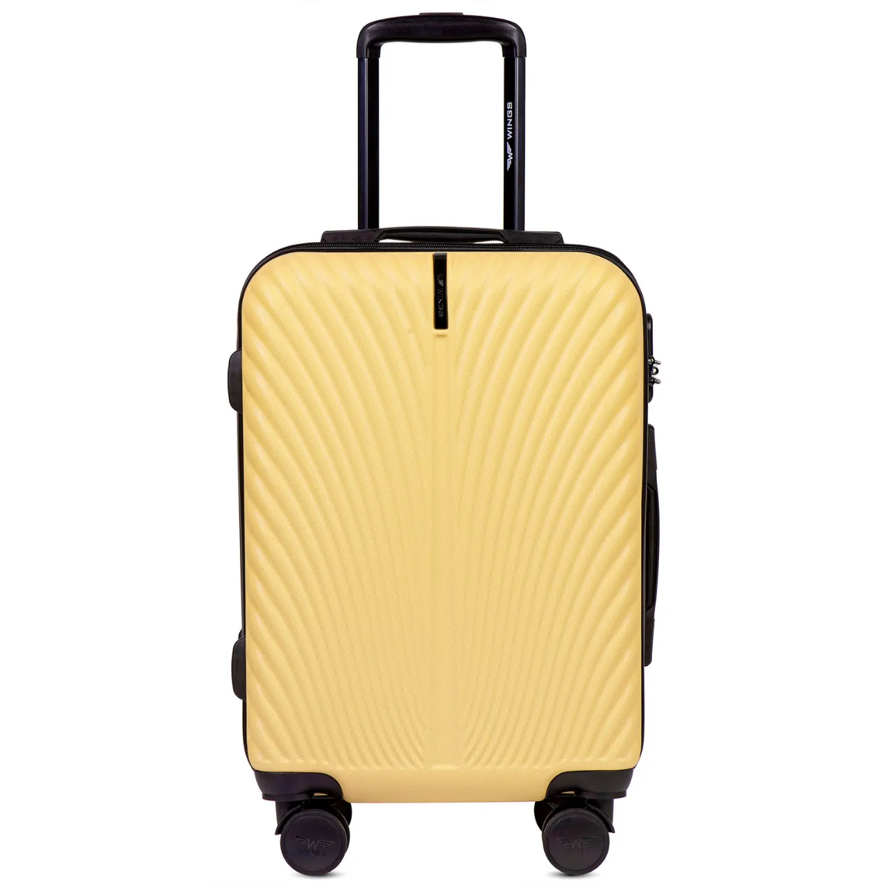 Wings SN120-5 Kollane rokas bagāžas koferis — ABS, 38L, 2.5 kg (skats 2)