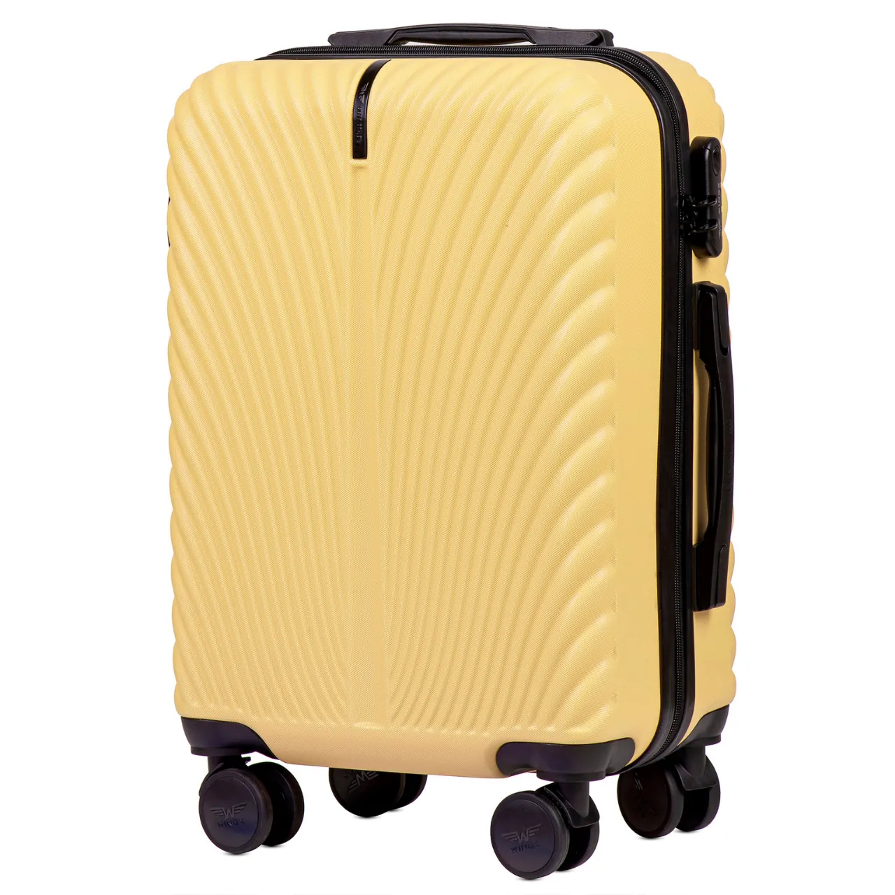 Wings SN120-5 Kollane rokas bagāžas koferis — ABS, 38L, 2.5 kg