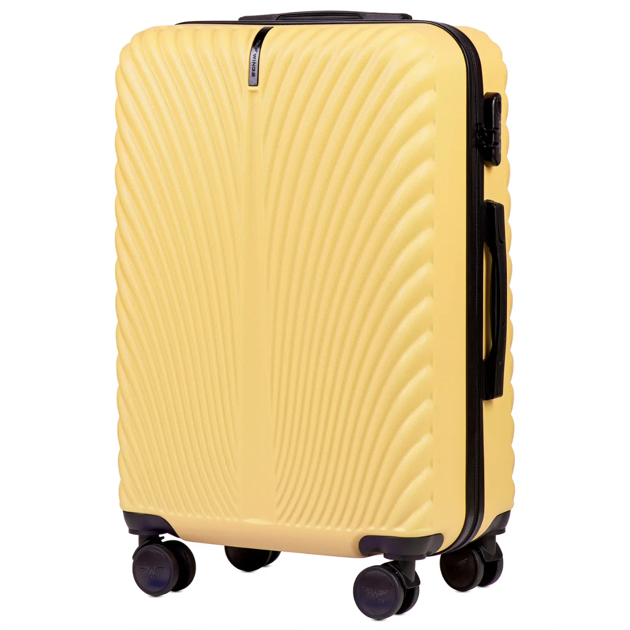 Wings SN120-5 Kollane vidējais koferis — ABS, 63L, 3.2 kg