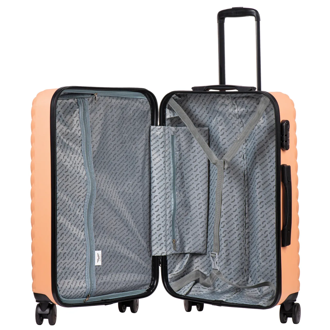 Wings SN120-5 Kollane liels koferis — ABS, 97L, 3.8 kg (skats 9)
