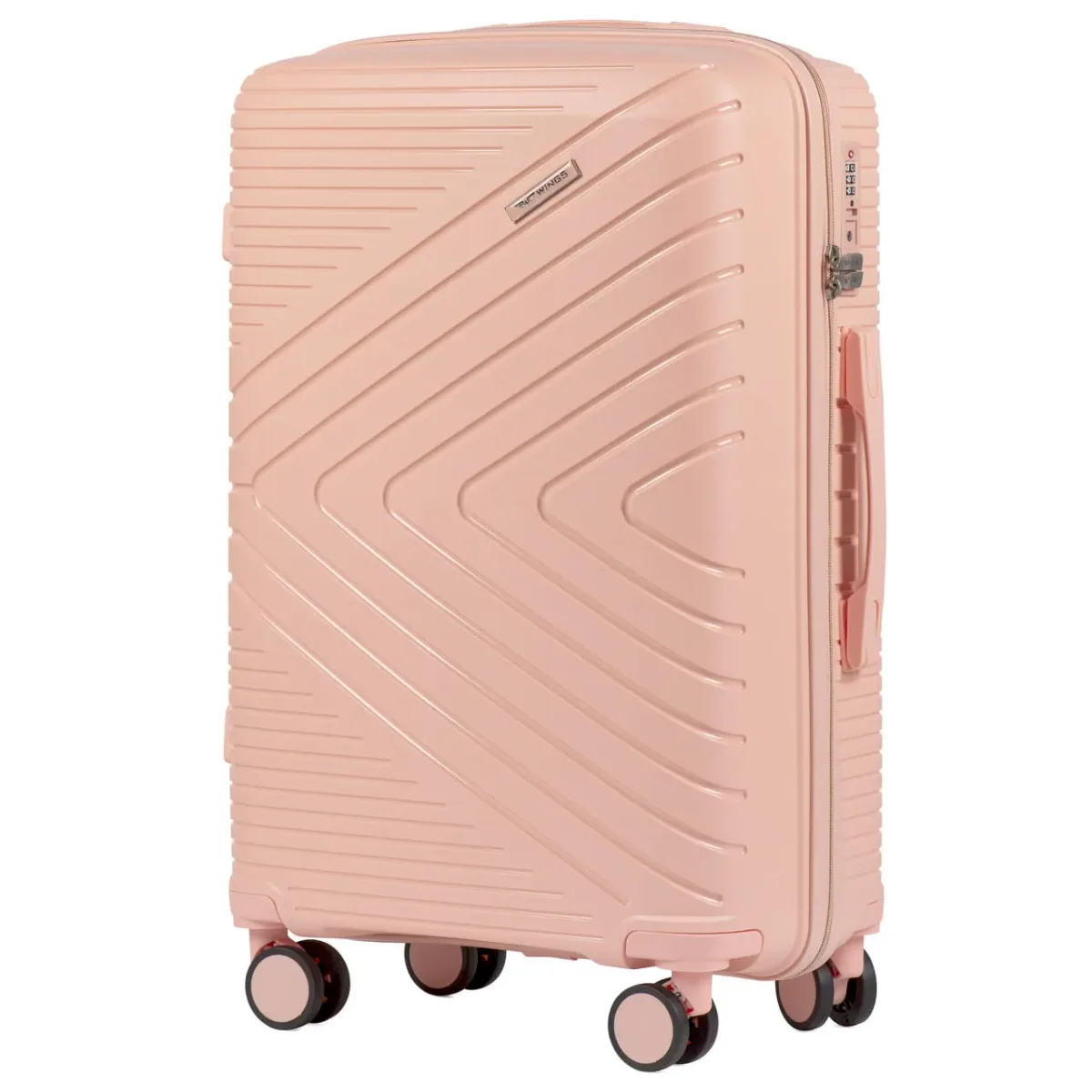 Wings DQ181-05 Korall vidējais koferis — Polipropilēns, 63L, 3.3 kg