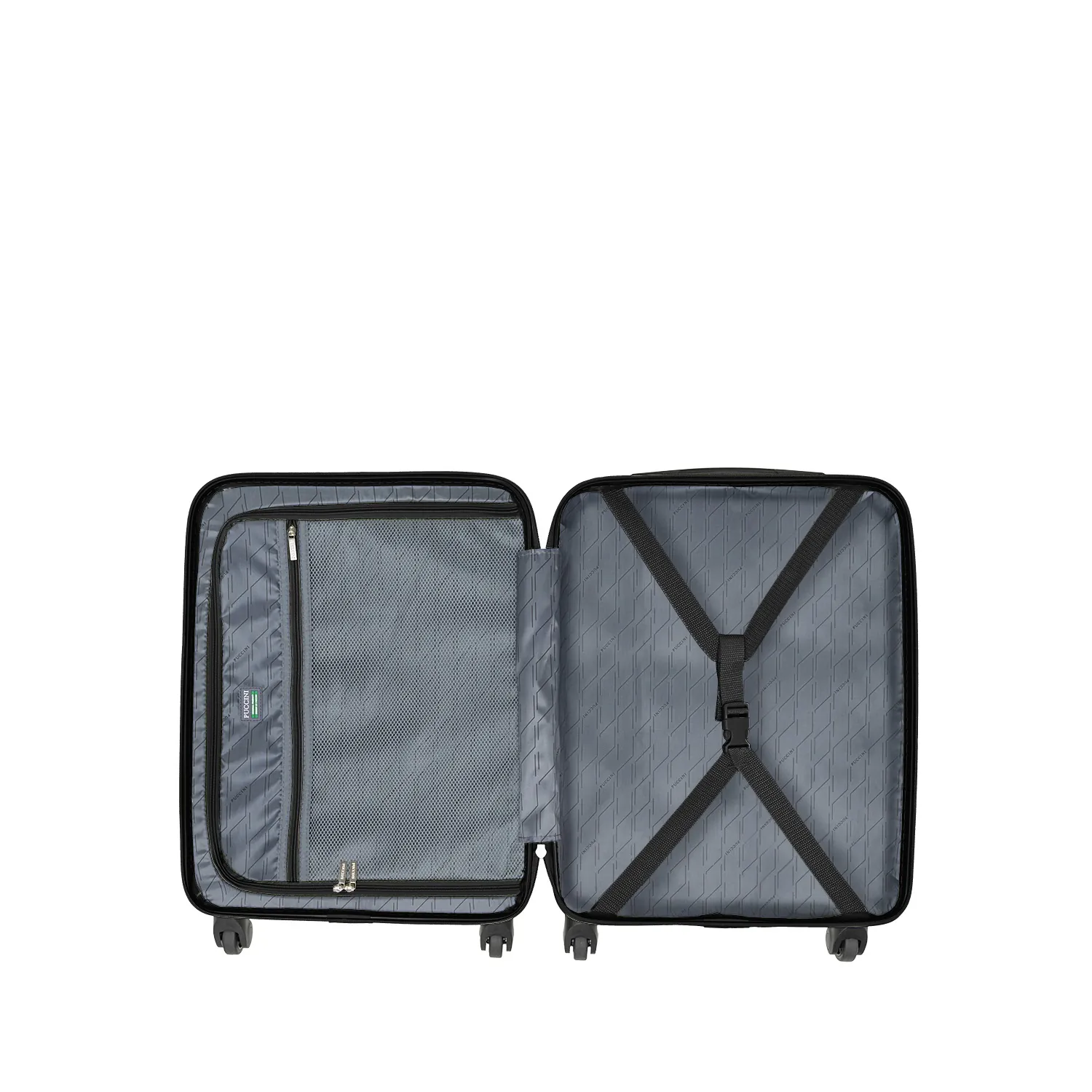 Puccini ABS021C1 melns rokas bagāžas koferis — ABS, 33L, 2.5 kg (skats 6)