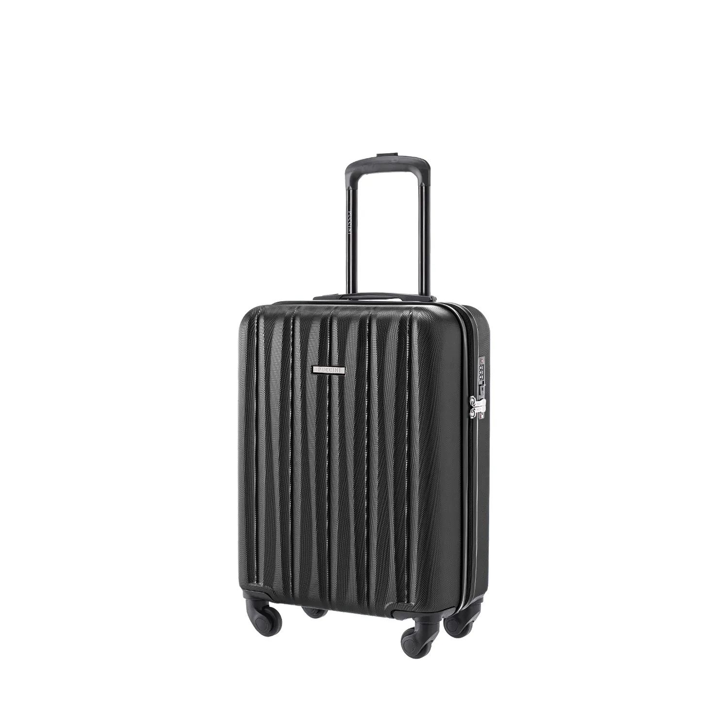 Puccini ABS021C1 melns rokas bagāžas koferis — ABS, 33L, 2.5 kg