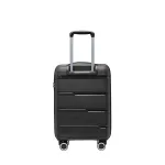 Puccini PP023C1 melns rokas bagāžas koferis — Polipropilēns, 36L, 2.6 kg (skats 3)