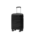 Puccini PP023C1 melns rokas bagāžas koferis — Polipropilēns, 36L, 2.6 kg