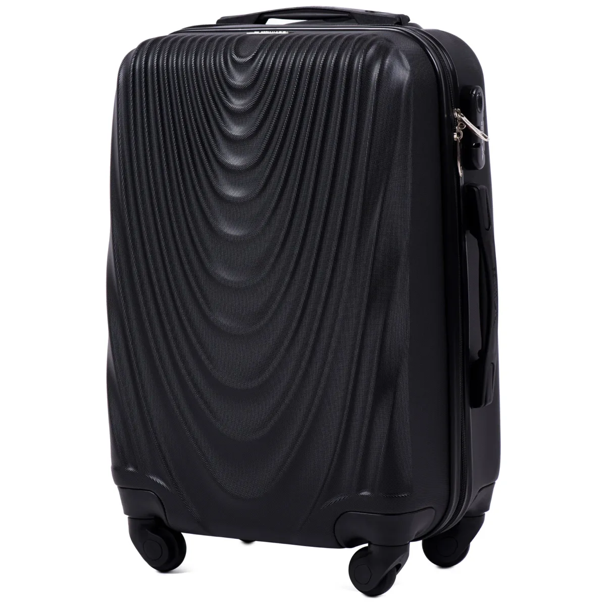 Wings 304 melns rokas bagāžas koferis — ABS, 38L, 2.6 kg