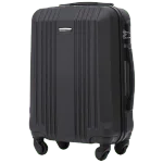 Wings KST01 melns rokas bagāžas koferis — ABS plastmasa, 38L, 2.5 kg