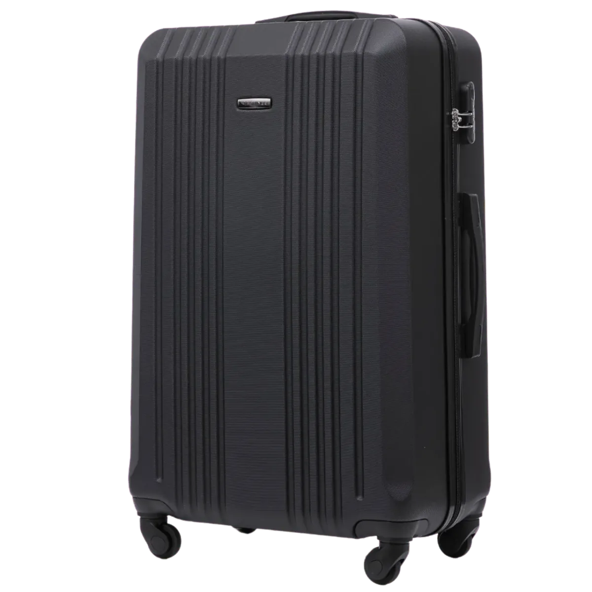 KST01 melns liels koferis — ABS plastmasa, 97L, 3.8 kg