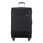 Samsonite melns liels koferis — Audums, 113L, 3.1 kg