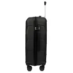 Voyo SK170 melns vidējais koferis — ABS, 63L, 3.2 kg (no sāniem)
