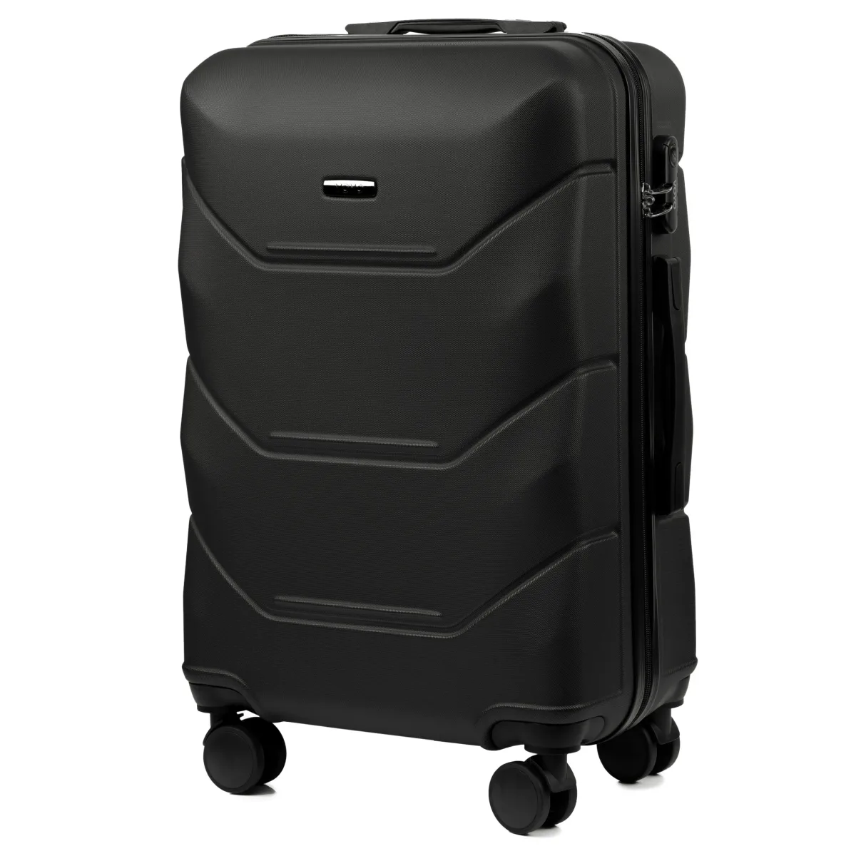 Voyo SK170 melns vidējais koferis — ABS, 63L, 3.2 kg
