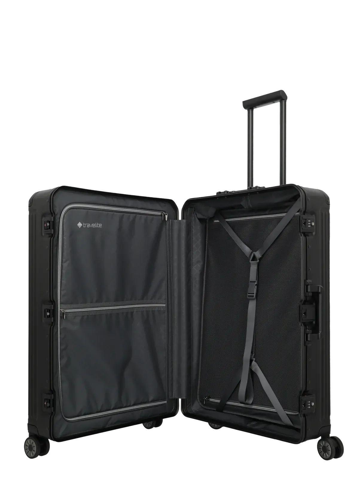 Travelite melns liels koferis — Alumīnijs, 100L, 6.7 kg (skats 6) — 100L