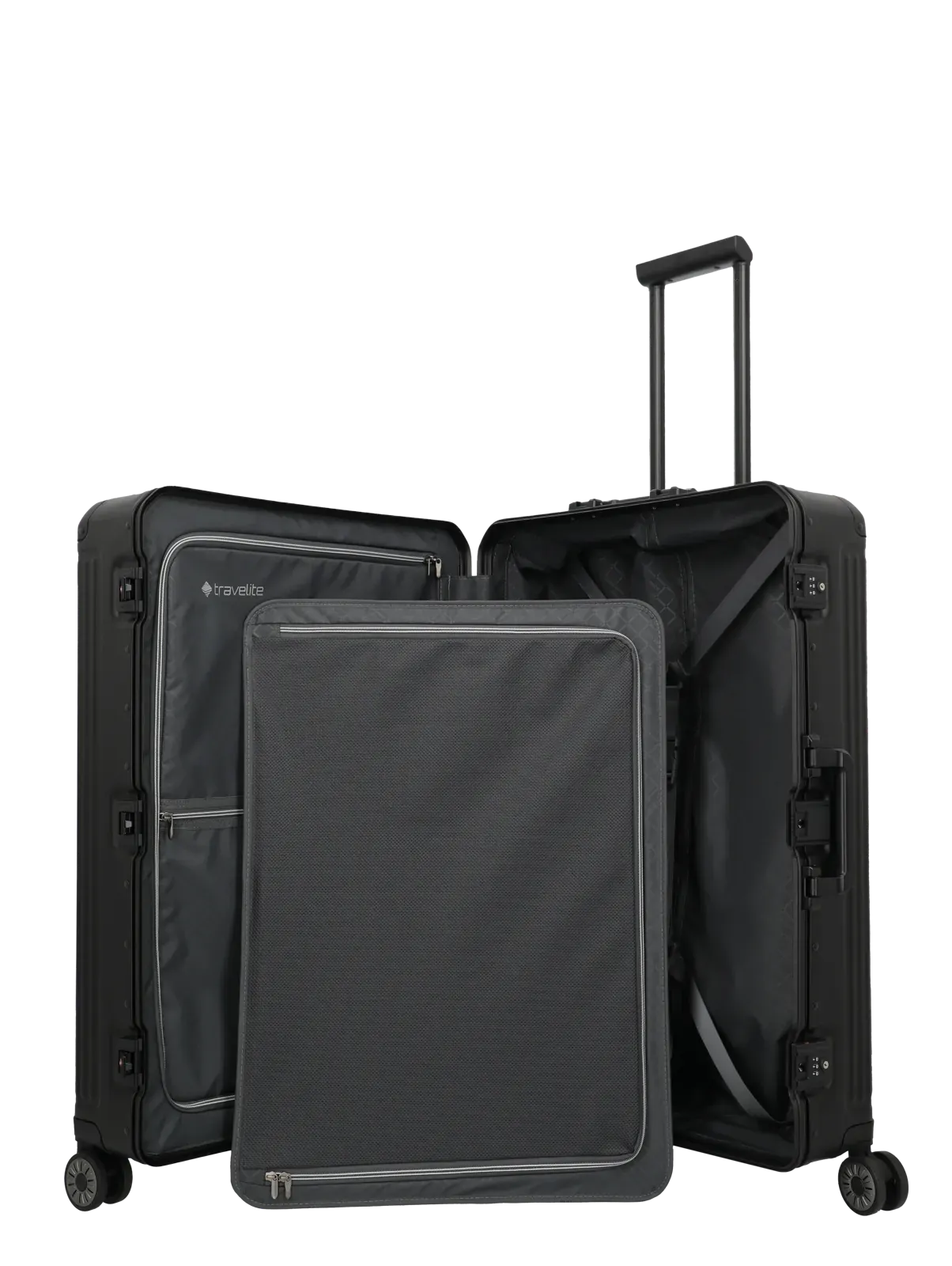 Travelite melns liels koferis — Alumīnijs, 100L, 6.7 kg (skats 8) — 100L