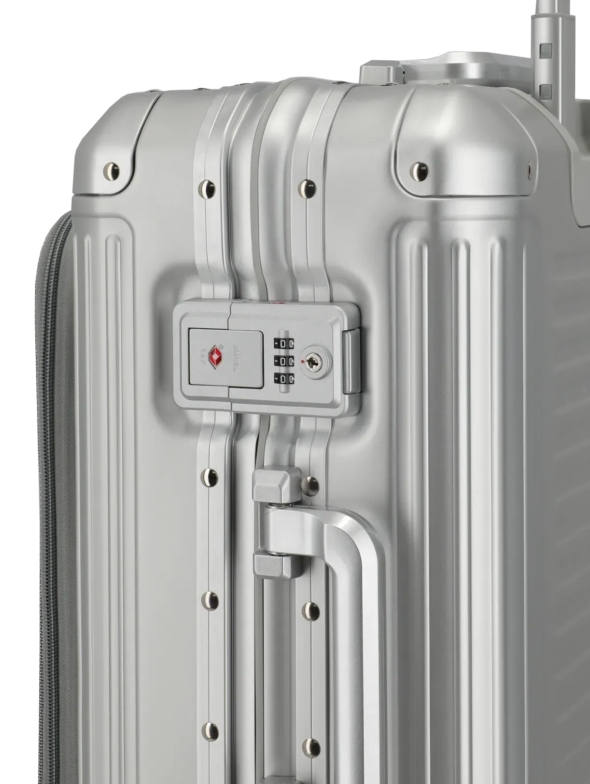 Travelite sudrabains rokas bagāžas koferis — Alumīnijs, 41L, 4.6 kg (skats 5) — 41L