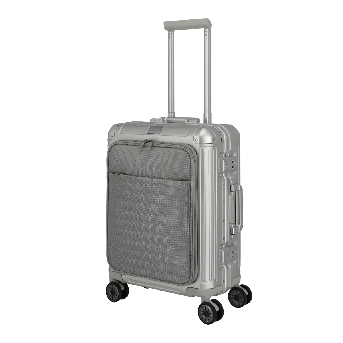 Travelite sudrabains rokas bagāžas koferis — Alumīnijs, 41L, 4.6 kg — 41L