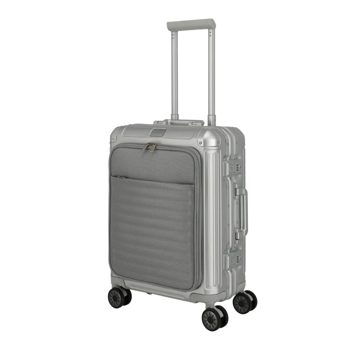 Travelite sudrabains rokas bagāžas koferis — Alumīnijs, 41L, 4.6 kg