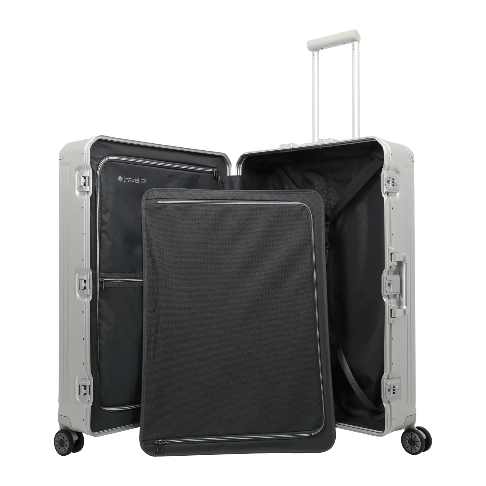 Travelite sudrabains liels koferis — Alumīnijs, 100L, 6.7 kg (skats 8) — 100L