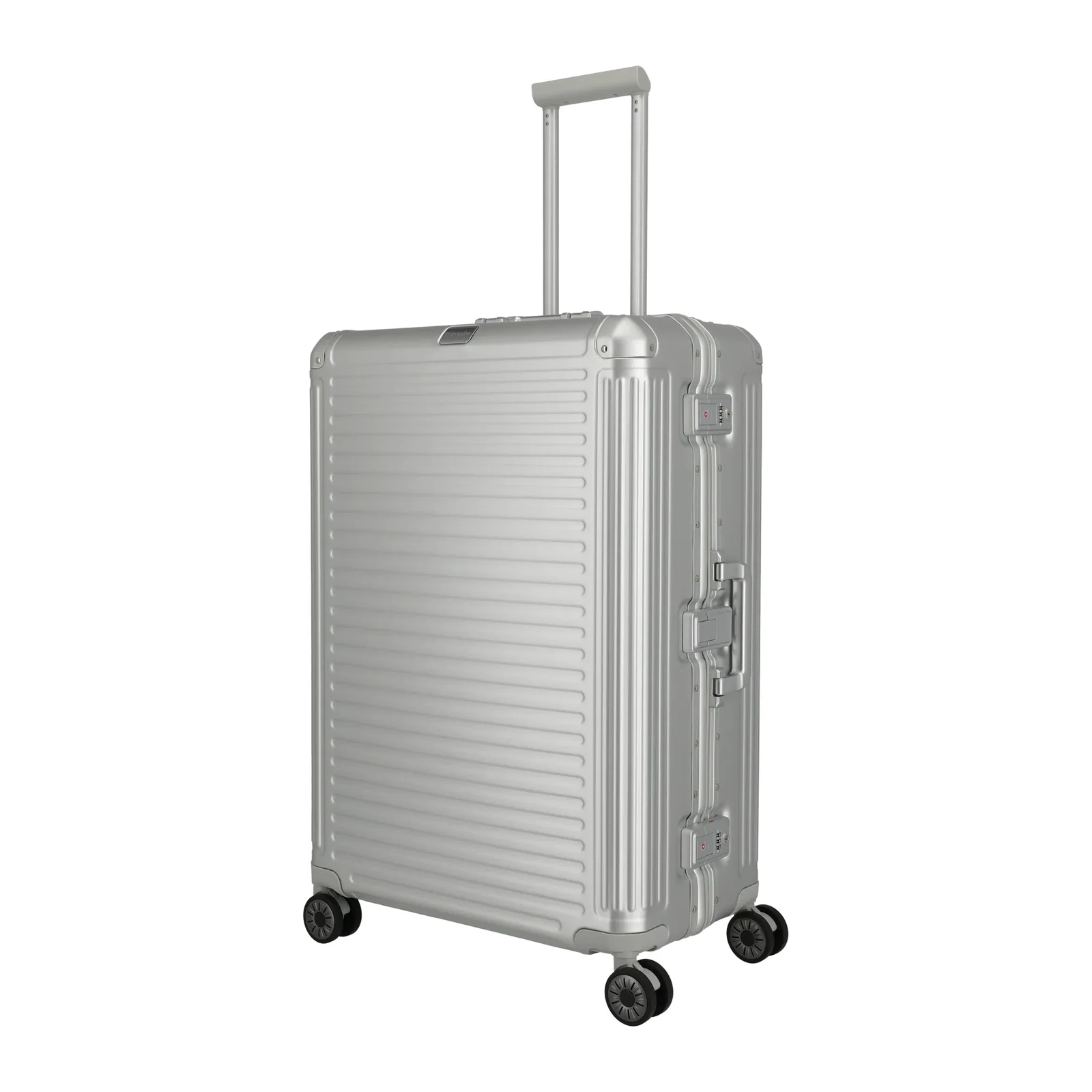 Travelite sudrabains liels koferis — Alumīnijs, 100L, 6.7 kg — 100L