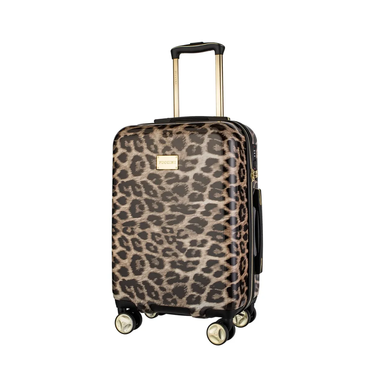 Puccini ABS015C6 brūns rokas bagāžas koferis — ABS (tugev plastik)+Polikarbonāts, 33L, 2.8 kg