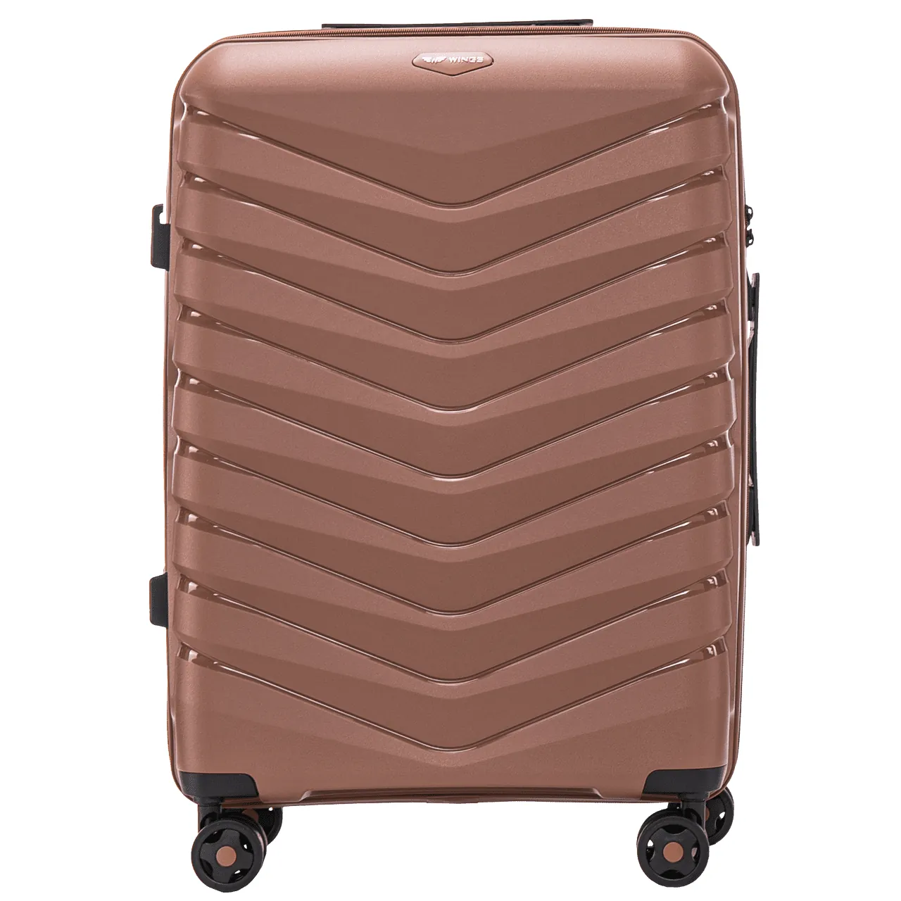 Wings PHX01 brūns vidējais koferis — Polipropilēns, 63L, 3 kg (skats 2)