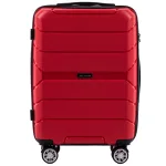 Wings PP05 sarkans rokas bagāžas koferis — Polipropilēns, 43L, 2.8 kg (no priekšas)
