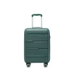 Puccini PP023C5 zaļš rokas bagāžas koferis — Polipropilēns, 36L, 2.6 kg (skats 2) — 56×36×22cm, 36L