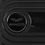 Wings DQ1810 zaļš rokas bagāžas koferis — Polipropilēns, 39L, 2.5 kg (logo) — 55×36×22cm, 39L