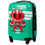 Wings PC-KD01 zaļš rokas bagāžas koferis — Polikarbonāts, 38L, 2.6 kg