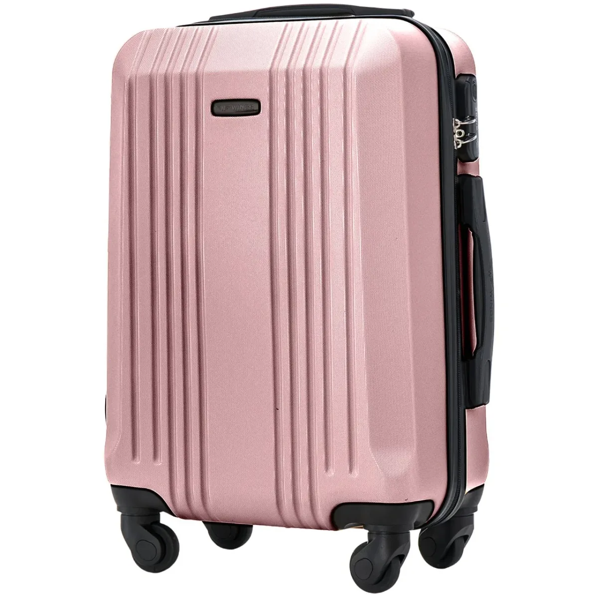 Wings KST01 rozā zelts rokas bagāžas koferis — ABS, 38L, 2.5 kg