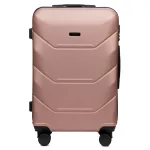 Voyo SK170 Rose Gold vidējais koferis — ABS, 63L, 3.2 kg (no priekšas)