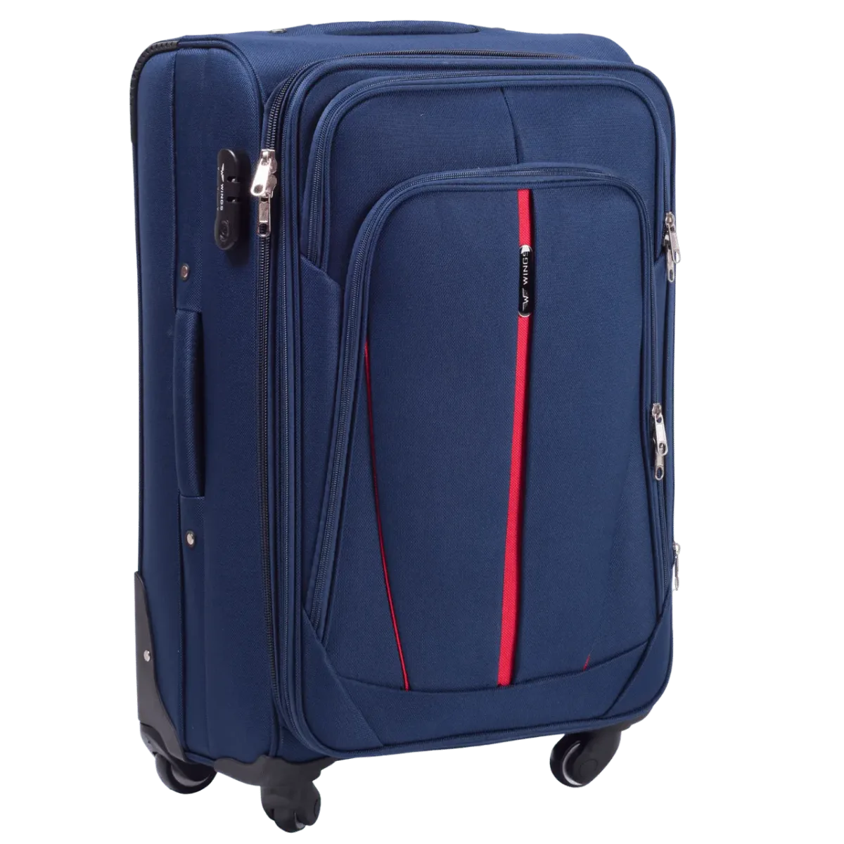Wings zils rokas bagāžas koferis — audums, 63L, 2.8 kg