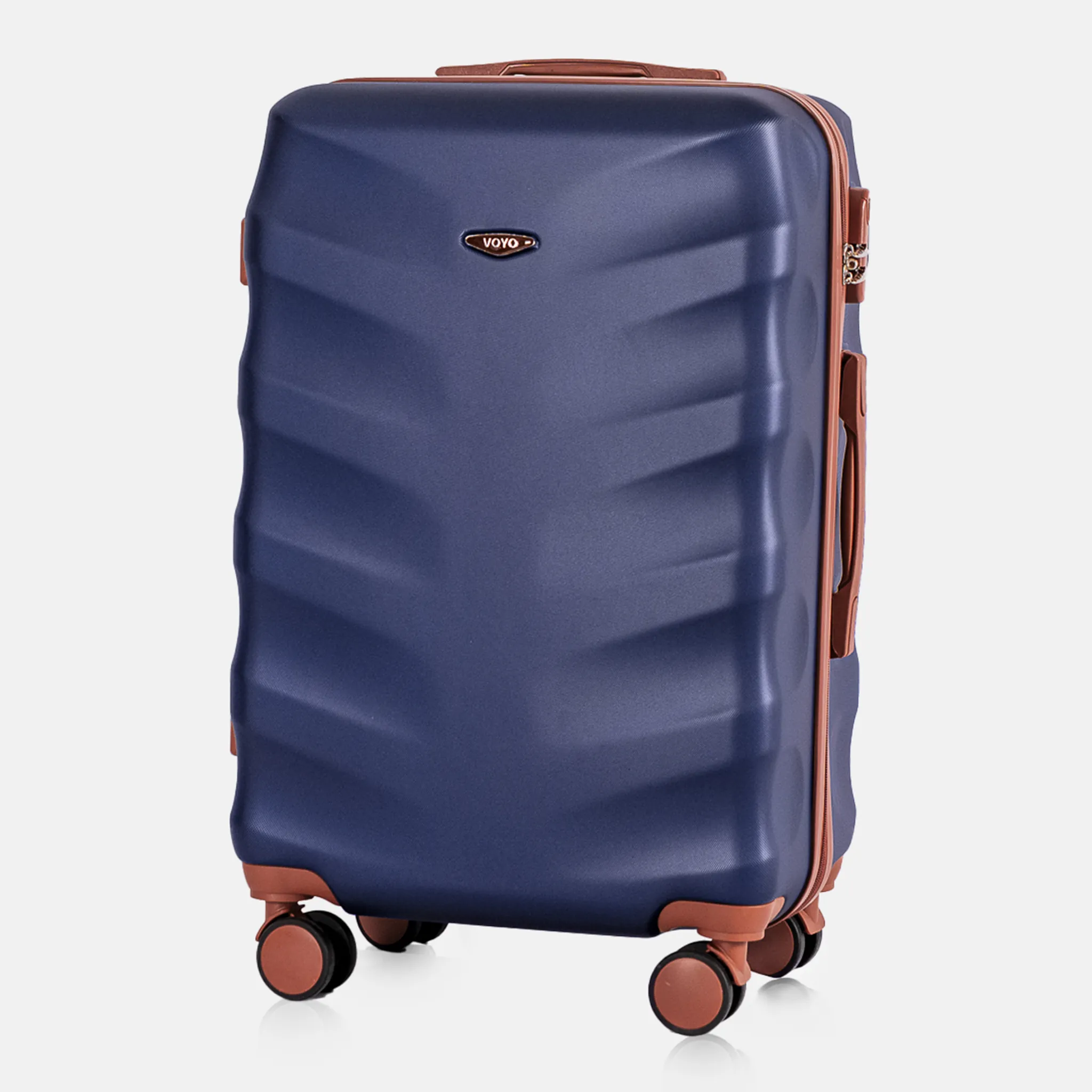 Voyo FJ140 tumši zils vidējais koferis — ABS plastmasa, 66L, 3.3 kg