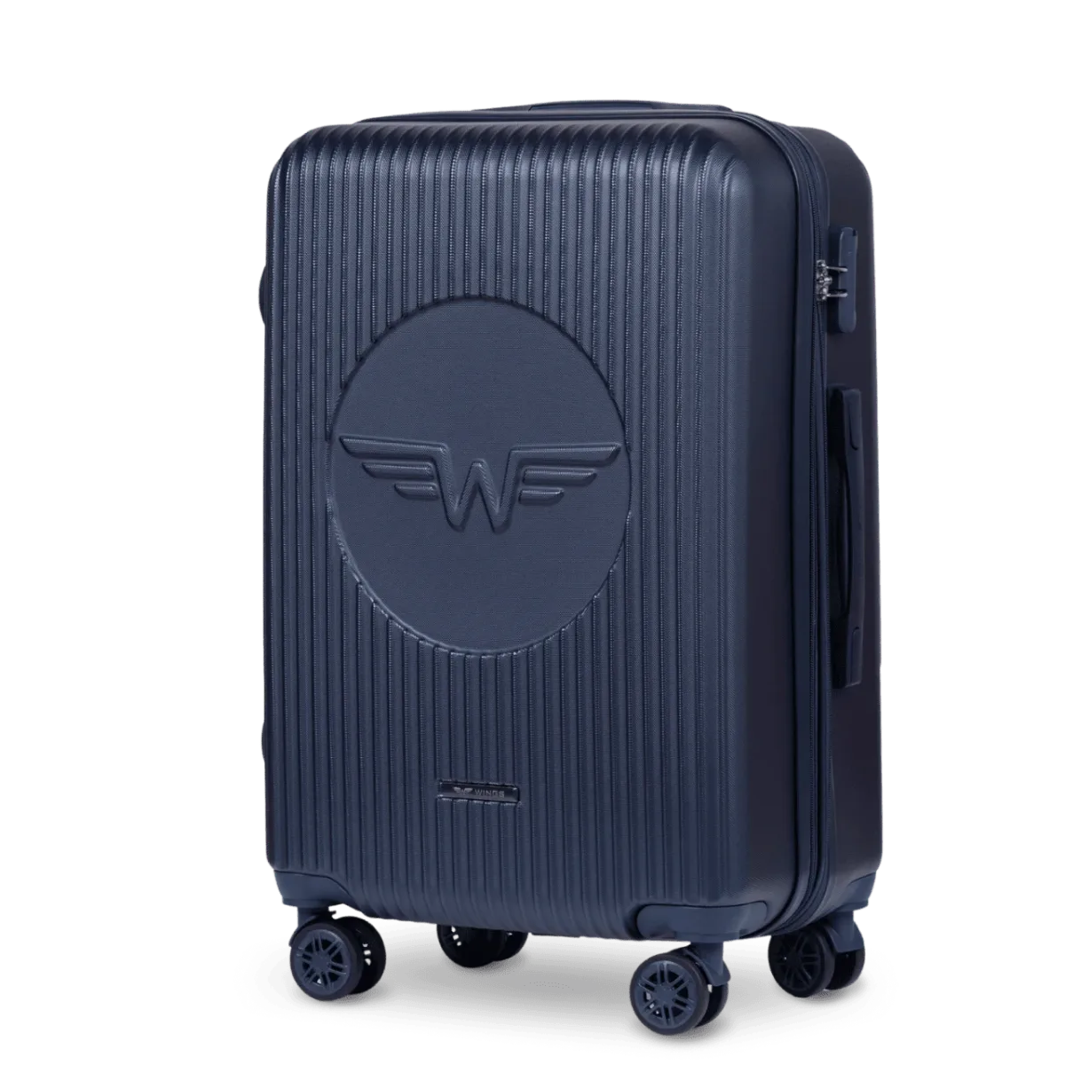 Wings SWL03 zils vidējais koferis — ABS plastmasa, 63L, 3.2 kg