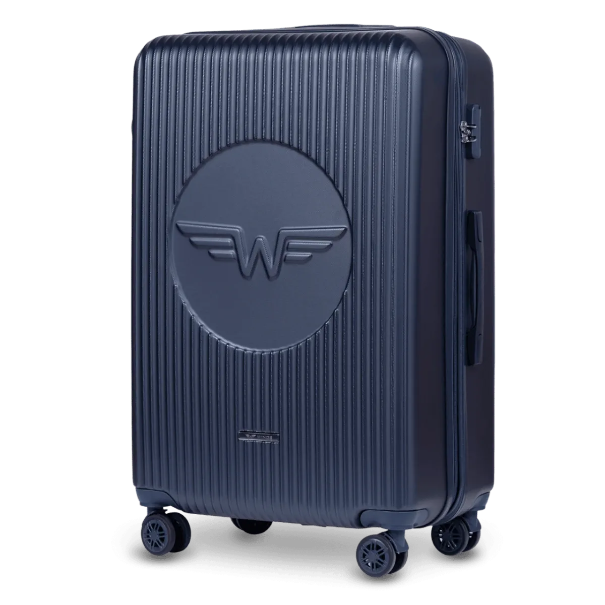 Wings SWL03 zils liels koferis — ABS plastmasa, 97L, 3.8 kg