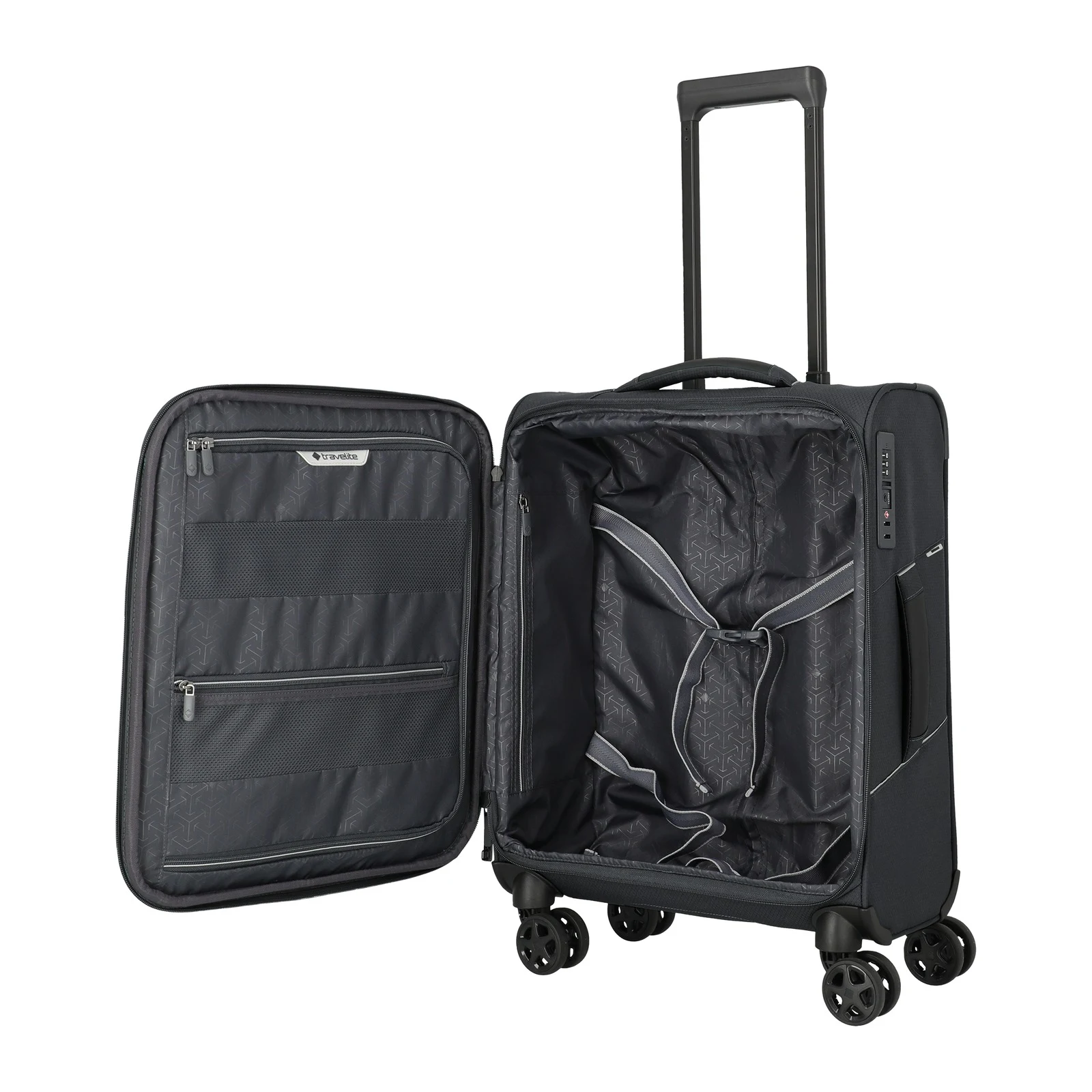 Travelite pelēks rokas bagāžas koferis — poliesters, 36L, 2 kg (skats 6) — 36L