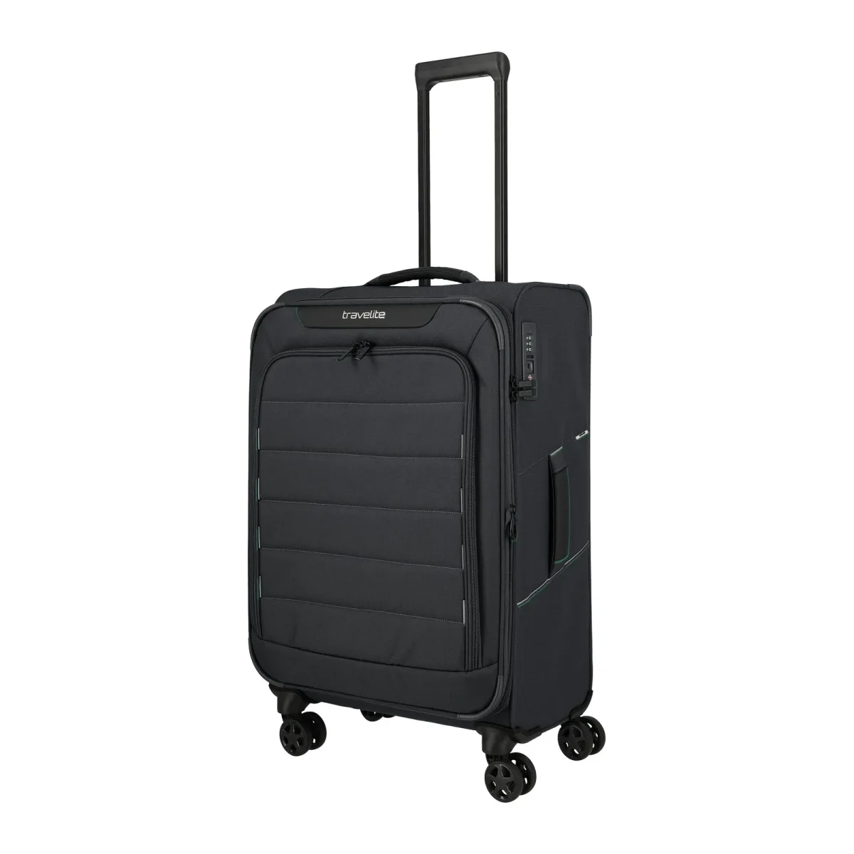 Travelite pelēks vidējais koferis — poliesters, 62/68L, 2.6 kg (skats 2)