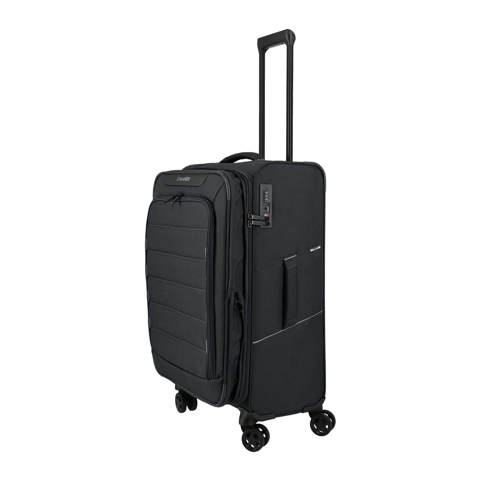 Travelite pelēks vidējais koferis — poliesters, 62/68L, 2.6 kg (skats 3) — 62/68L