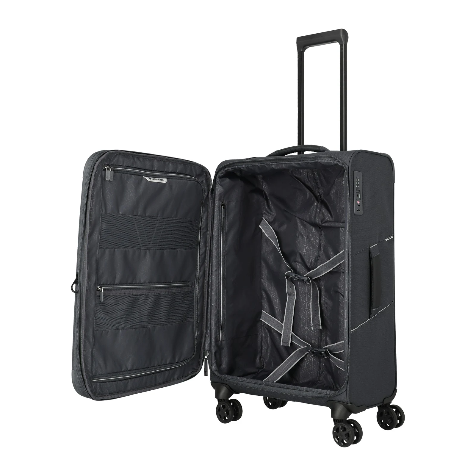 Travelite pelēks vidējais koferis — poliesters, 62/68L, 2.6 kg (skats 7) — 62/68L