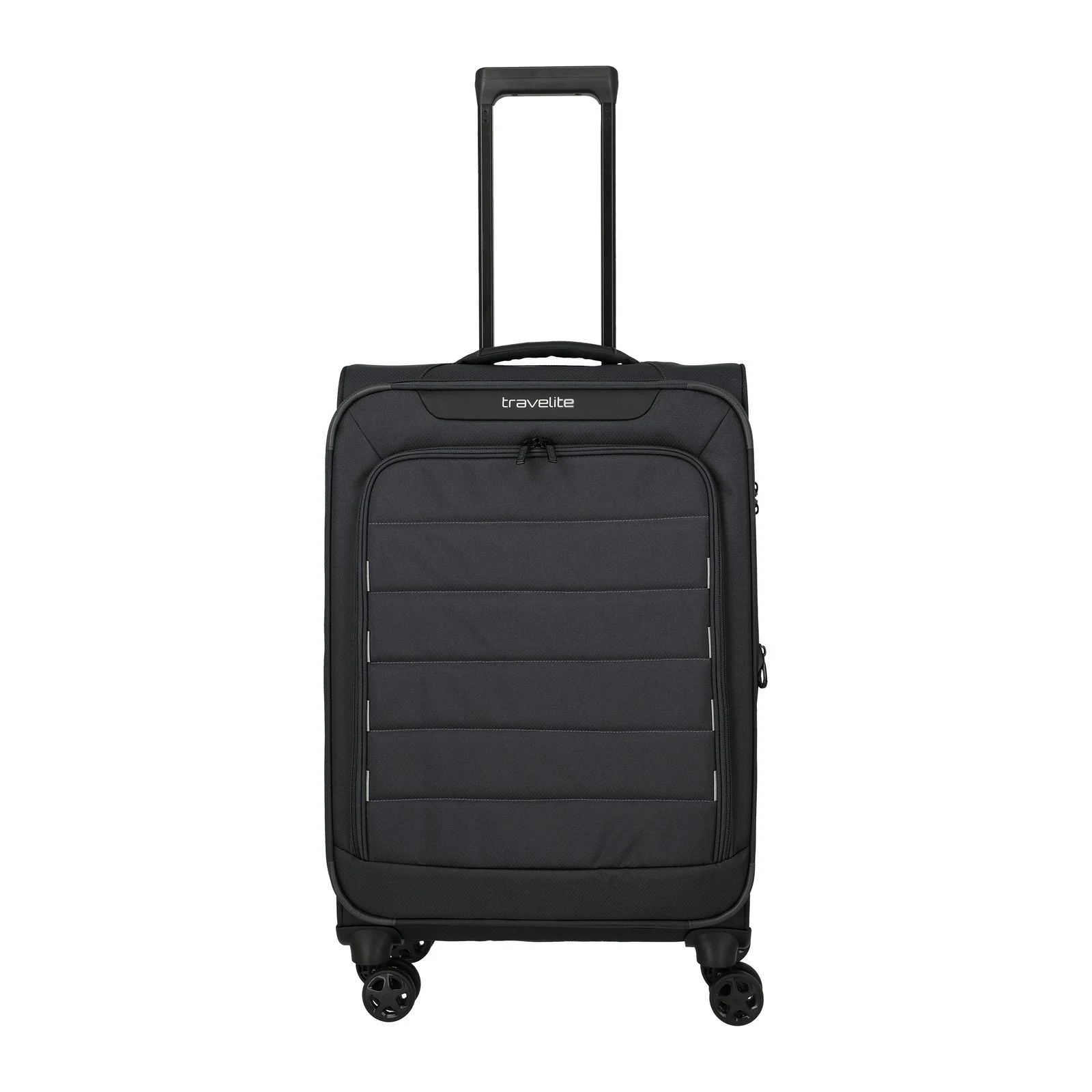 Travelite pelēks vidējais koferis — poliesters, 62/68L, 2.6 kg