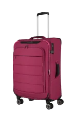 Travelite sarkans vidējais koferis — audums, 2.4 kg (skats 2)
