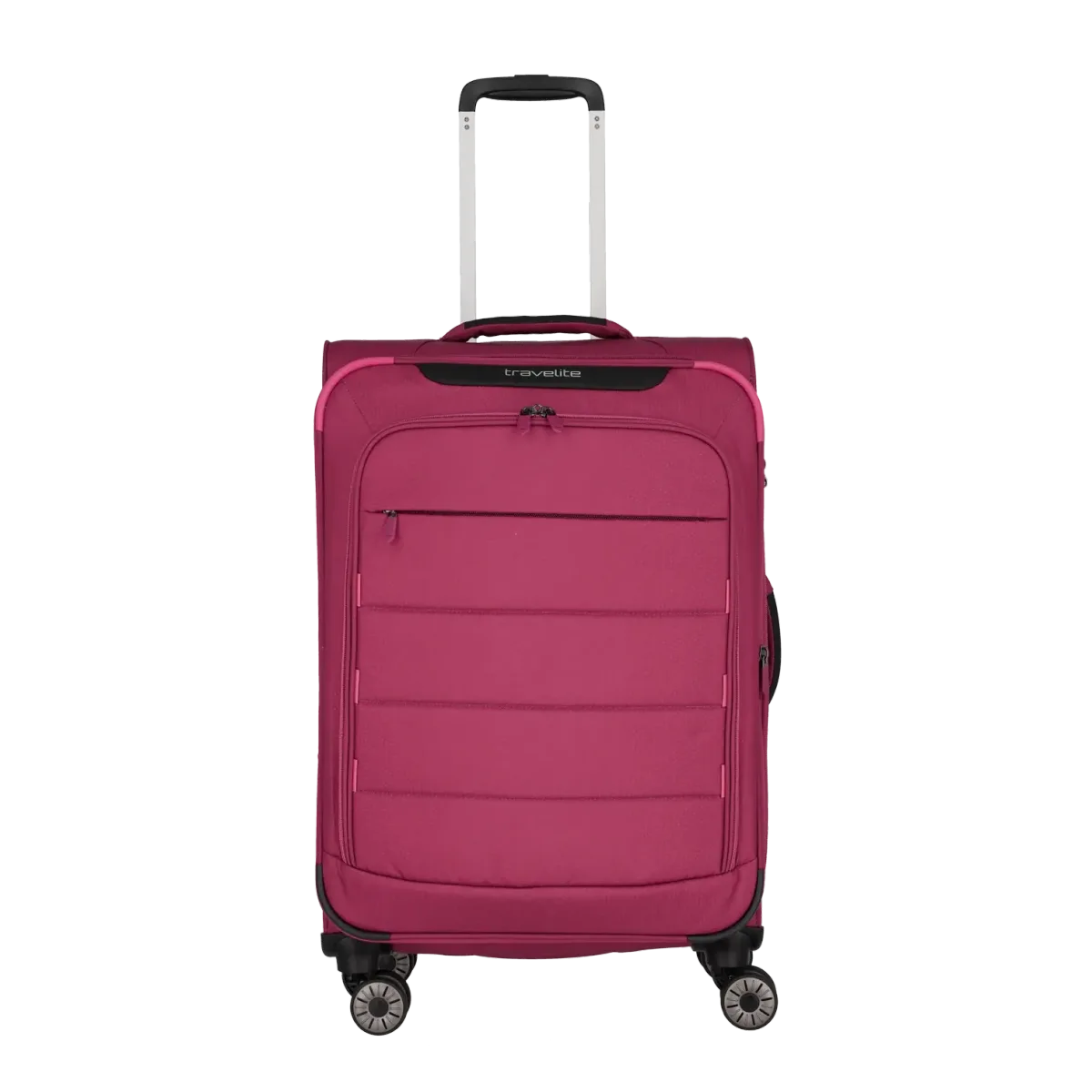 Travelite sarkans vidējais koferis — audums, 2.4 kg