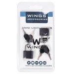 Wings melns rokas bagāžas koferis — 0.2 kg (slēdzene)