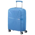 American Tourister gaiši zils rokas bagāžas koferis — Polipropilēns, 36L, 2.3 kg