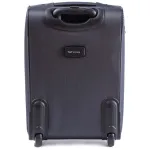 Wings tumši pelēks rokas bagāžas koferis — Audums, 38L, 2.8 kg (no aizmugures)
