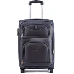 Wings tumši pelēks rokas bagāžas koferis — Audums, 38L, 2.8 kg (no priekšas)