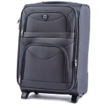 Wings tumši pelēks rokas bagāžas koferis — Audums, 38L, 2.8 kg