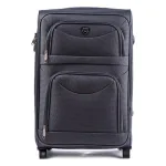 Wings tumši pelēks vidējais koferis — Audums, 68L, 3.4 kg (no priekšas) — 68L